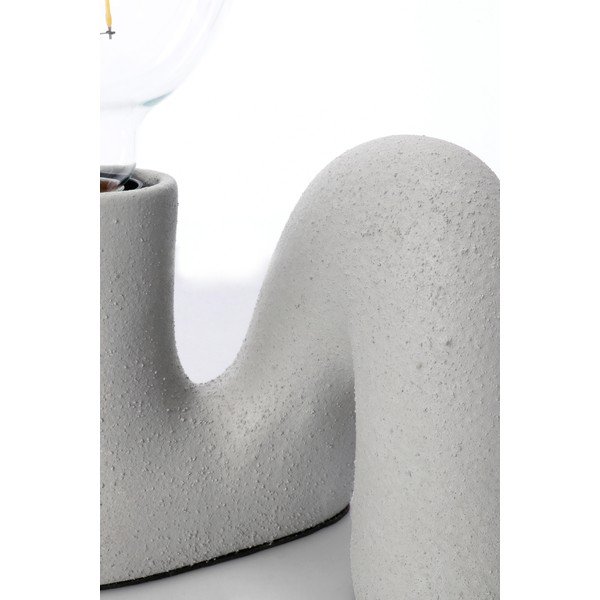 Сива керамична настолна лампа със стъклен абажур (височина 12,5 cm) Jael – Yes Everyday-image-2