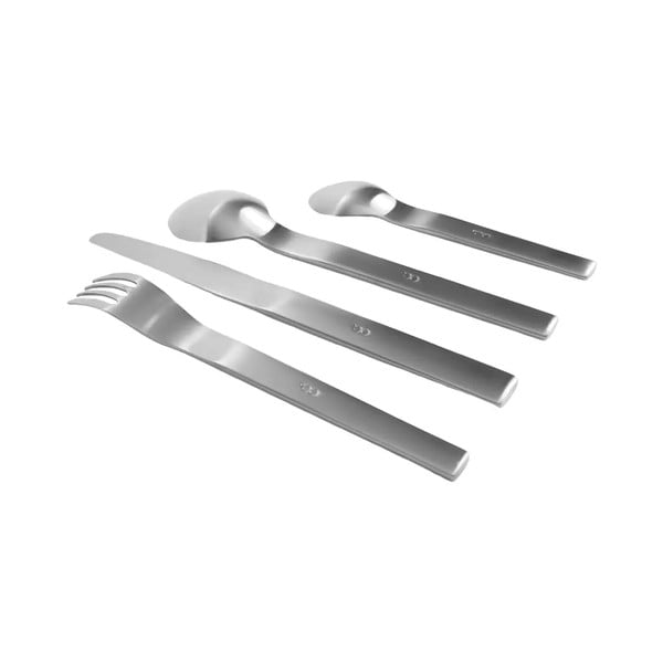 Прибори за хранене от неръждаема стомана в сребрист цвят 24 бр. Boldi – FABINI