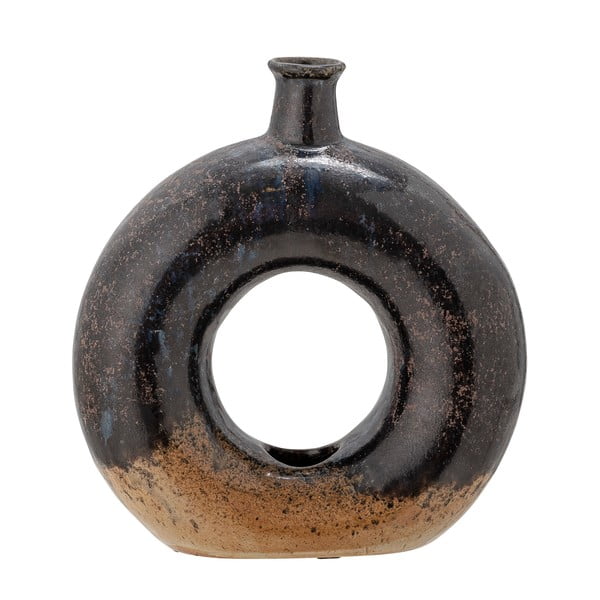 Черна керамична ваза Baldvin - Bloomingville-image-2