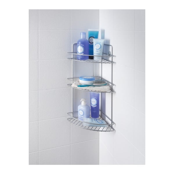 Стенна ъглова етажерка за баня с три нива Ref - Metaltex-image-1