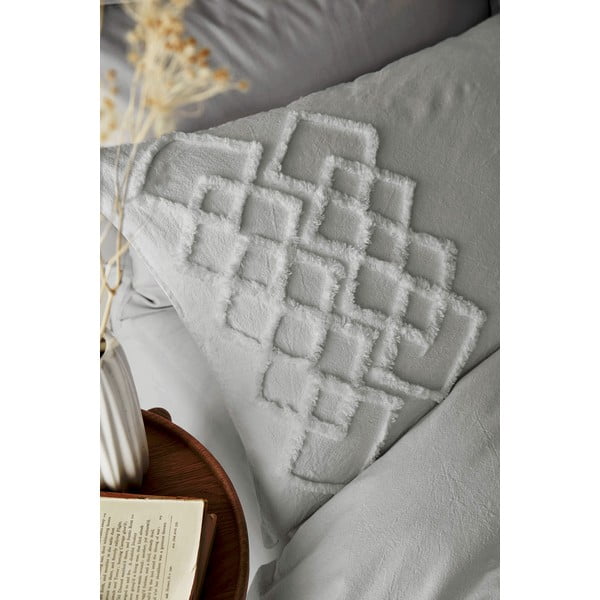 Сиво памучно спално бельо Diamond, 200 x 200 cm - Pineapple Elephant-image-3