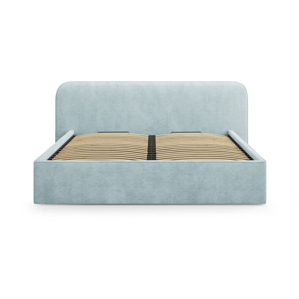 Двойно тапицирано легло с място за съхранение с включена подматрачна рамка в цвят мента 160x200 cm Elizabeth – Micadoni -image-4