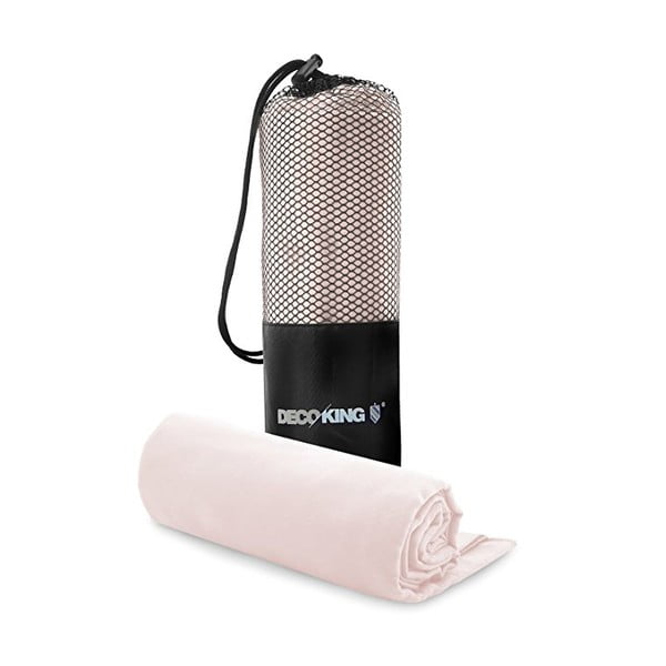 Комплект от розова бързосъхнеща кърпа и кърпа EKEA, 70 x 140 cm + 30 x 50 cm Ekea - DecoKing