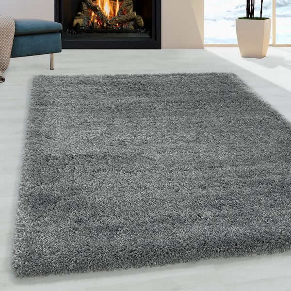 Сив килим 80x150 cm Fluffy – Ayyildiz Carpets-image-1