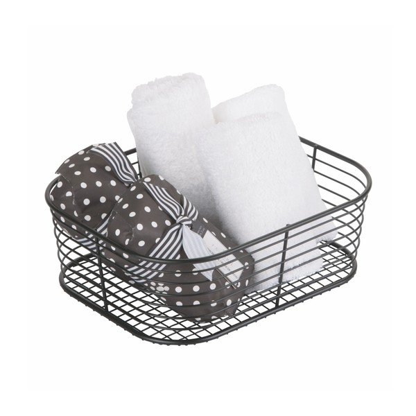 Черна кошница за съхранение , 23,8 x 18,4 cm Vienna - iDesign-image-3