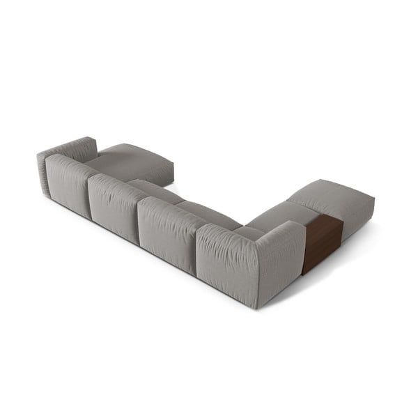 Светлосив модулен ъглов диван (ляв ъгъл/U форма) Martina – Micadoni Home-image-2