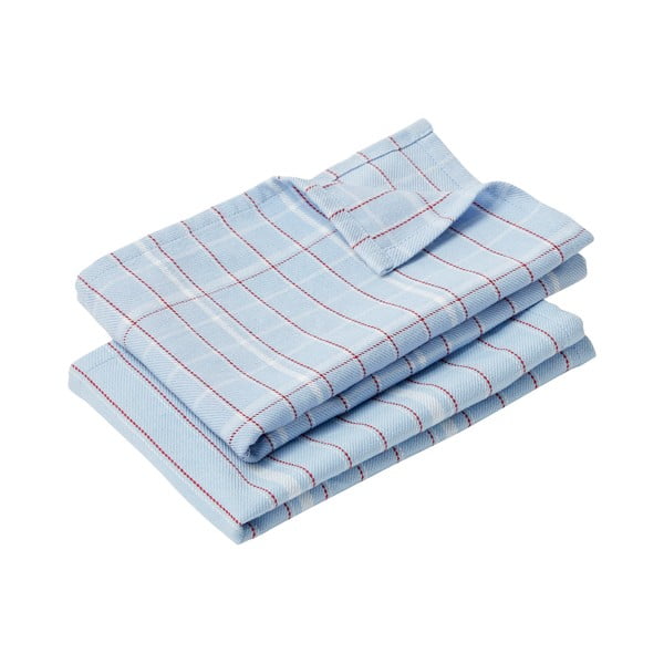 Комплект от 2 сини памучни кърпи Stripe, 50 x 70 cm - Hübsch