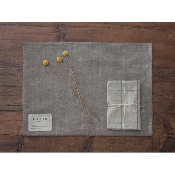 Комплект от 4 ленени салфетки Blue Lines, 43 x 43 cm - Really Nice Things-image-3