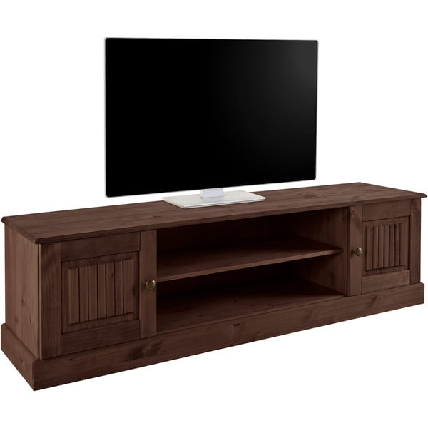 Кафява маса за телевизор от масивен бор 45x40 cm Mille – Støraa-image-2