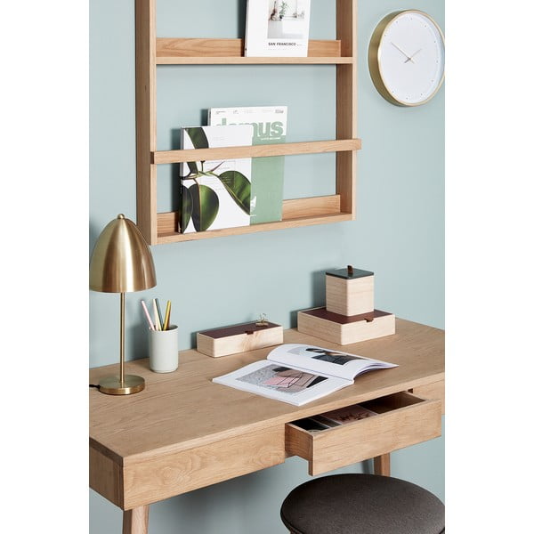 Работна маса от декор от дъб  57x120 cm Tripple – Hübsch-image-2