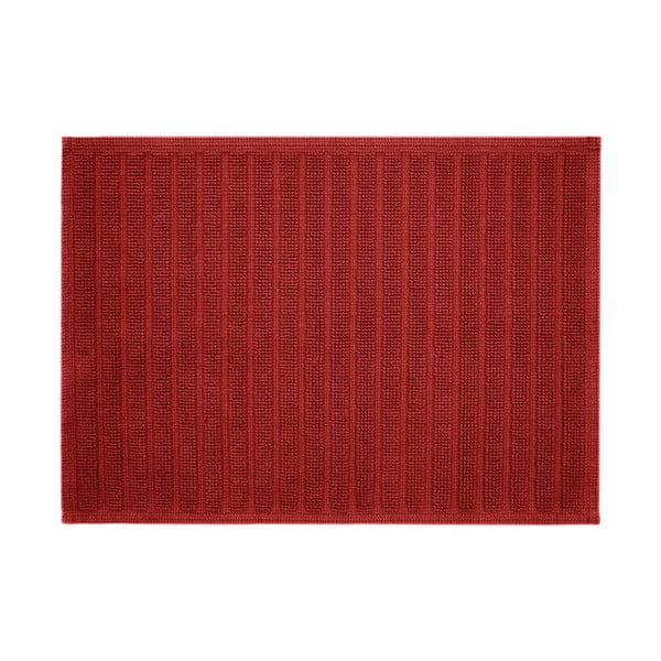 Červená koupelnová předložka Jalouse Maison Tapis De Bain Duro Rouge, 50 x 70 cm