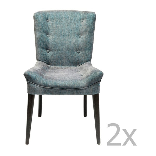 Sada 2 tmavě modrých jídelních židlí Kare Design Stay