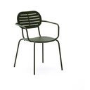 Тъмнозелен градински стол метален Brai – Kave Home