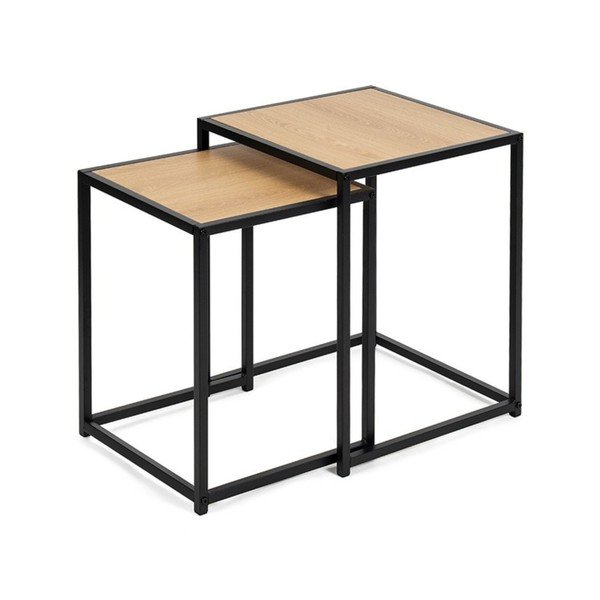 Странични масички в комплект 2 бр. от декор от дъб  38x38 cm Noah – Bonami Essentials