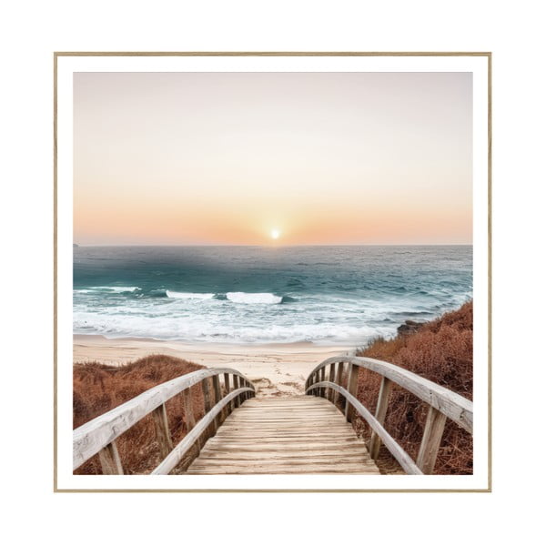 Картина 50x50 cm Beach Footbridge – knor