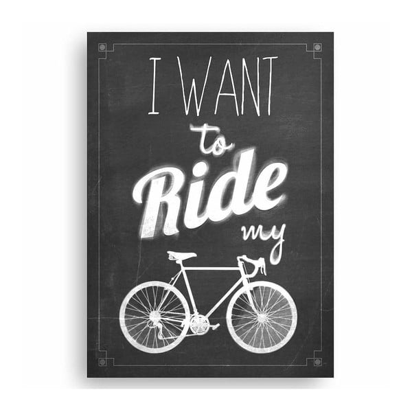 Изображение My Ride, 40 x 60 cm Ride my Bike - Really Nice Things