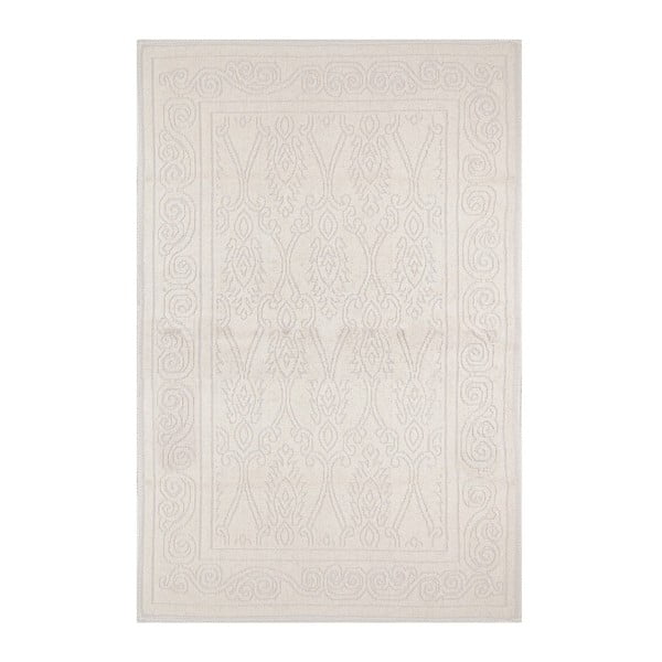 Кремав килим с памучен османник Кремав, 80 x 150 cm - Unknown