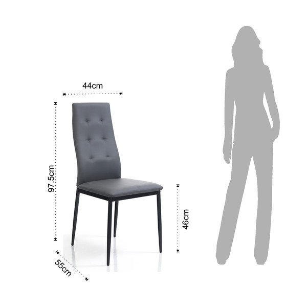 Сиви трапезни столове в комплект от 2 броя Nina- Tomasucci-image-2