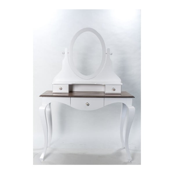Toaletní stolek se zrcadlem Victoria, 110x54x164 cm