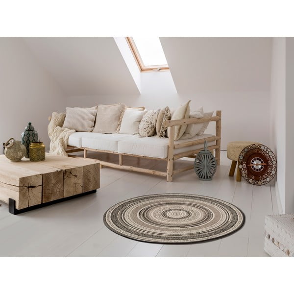 Сив килим за открито , ⌀ 120 cm Verdi - Universal-image-1