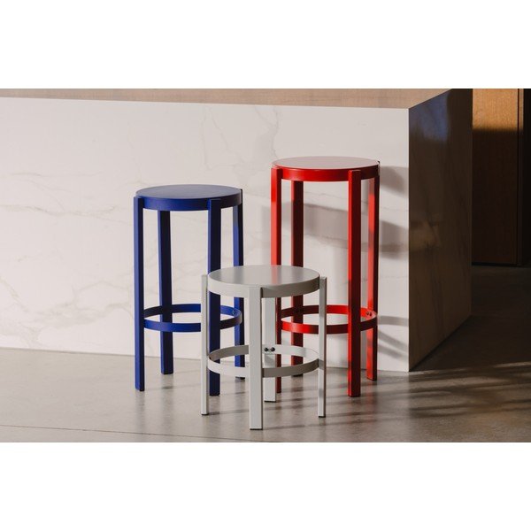 Черен стоманен бар стол (височина на седалката 75 cm) Doon – noo.ma-image-3