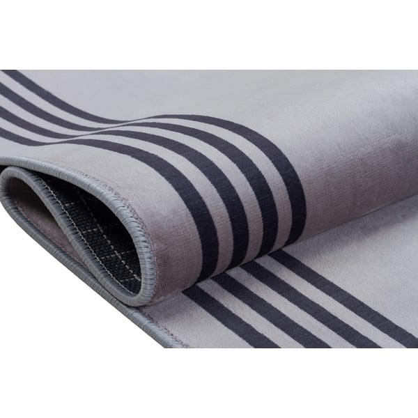 Сив миещ се килим 300x100 cm - Vitaus-image-3