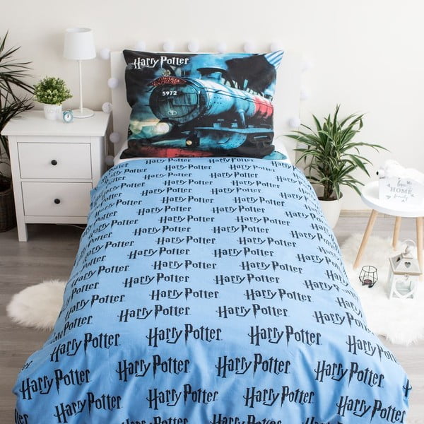 Детско памучно спално бельо, 140 x 200 cm Harry Potter - Jerry Fabrics-image-1