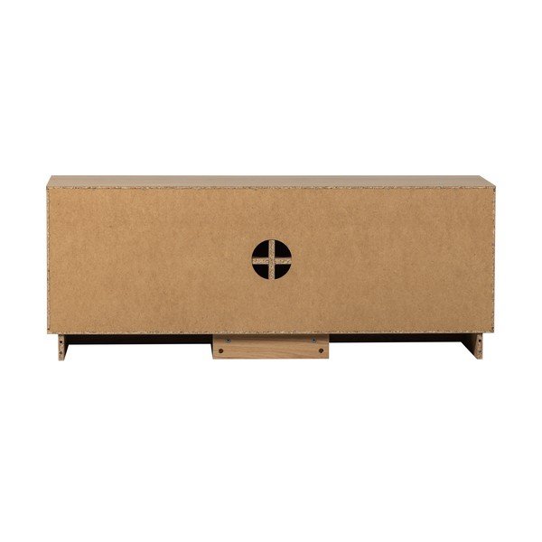 Маса за телевизор от масивен дъб в естествен цвят 133x52x45 cm Zuma – WOOOD-image-4