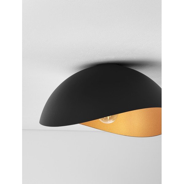 Матово черно/ в златист цвят метално осветително тяло за таван Opsi – Nova Luce-image-4