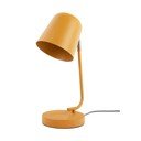 Метална настолна лампа в цвят жълта охра (височина 38,5 cm) Encantar – Leitmotiv
