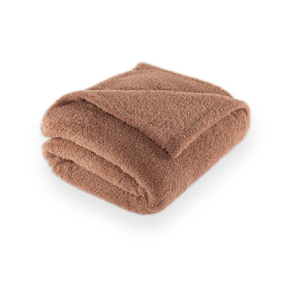 Кафяво одеяло от микроплюш 150x200 cm Cocoon – Tiseco Home Studio