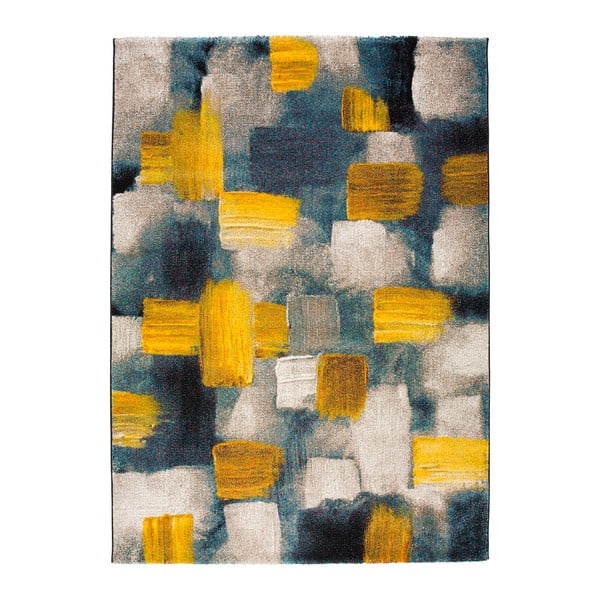 Синьо-жълт килим Lienzo, 120 x 170 cm - Universal