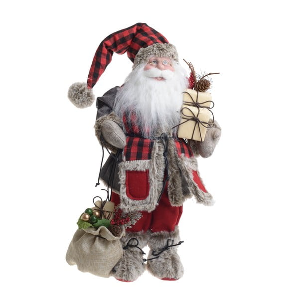 Коледна декорация от плат във формата на Дядо Коледа Hailey - InArt