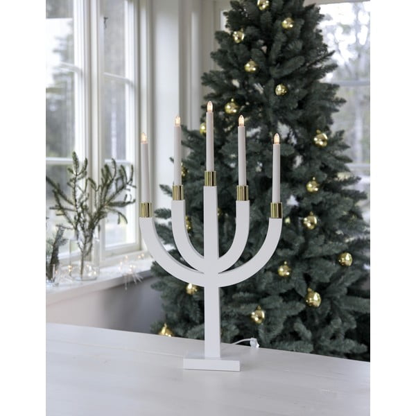 Бяла коледна светлинна украса Elias – Star Trading-image-1