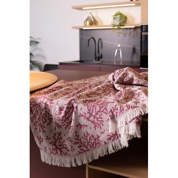 Розово каре с памук Лято , 140 x 180 cm Coral - Euromant-image-1