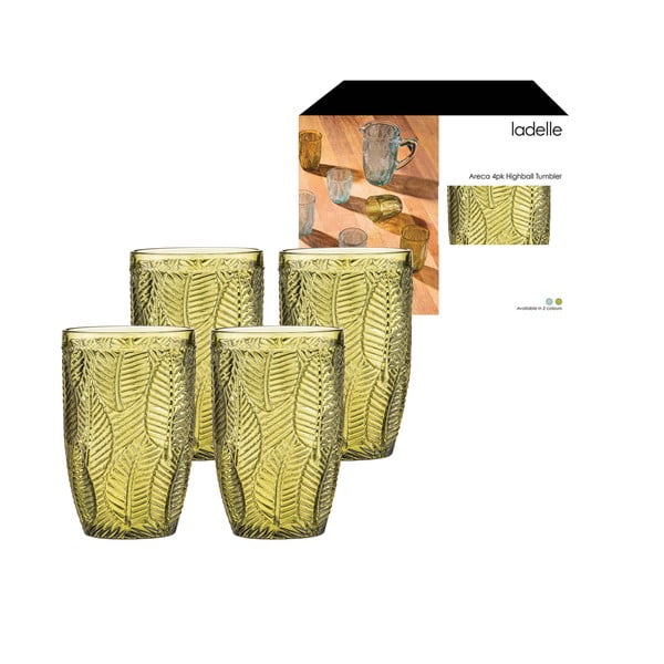 Стъклени чаши в комплект от 4 бр. 450 ml Areca – Ladelle-image-3