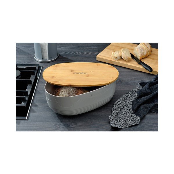 Светлосива кутия за хляб , 37,5 x 23 cm Namur - Kela-image-1