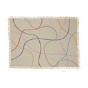 Бежово памучно одеяло 200x140 cm Outline - Hübsch