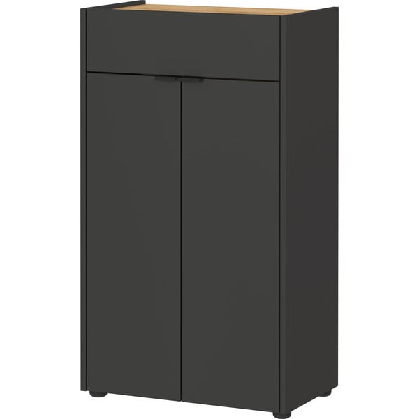 Антрацитен висок шкаф за баня 60x98 cm Forano – Germania-image-3