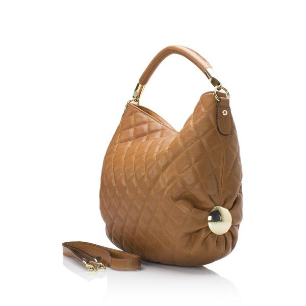 Kožená kabelka Markese 6937 Cognac-image-1