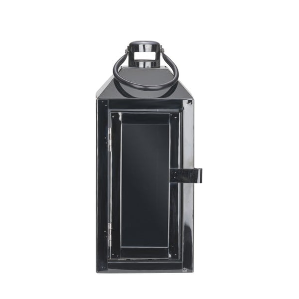 Черен метален фенер с примка, височина 24 cm - Villa Collection