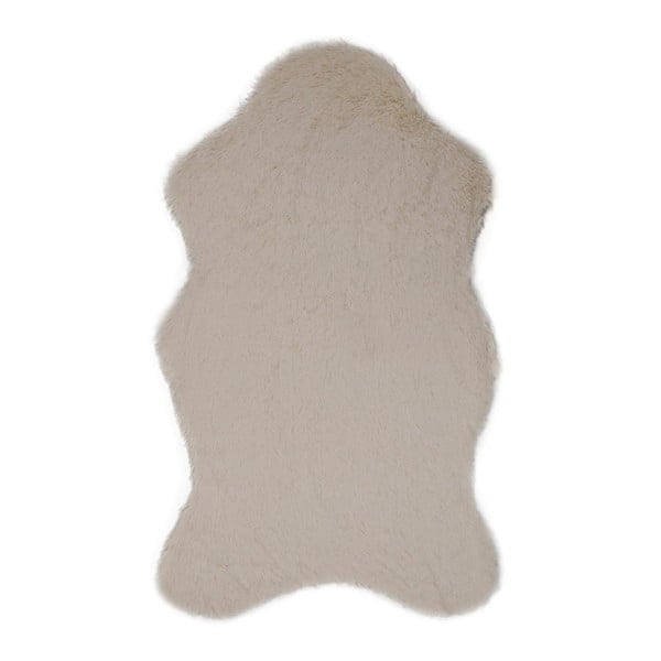 Кремав килим от изкуствена кожа Tavsantuyu Cream, 100 x 160 cm - Unknown