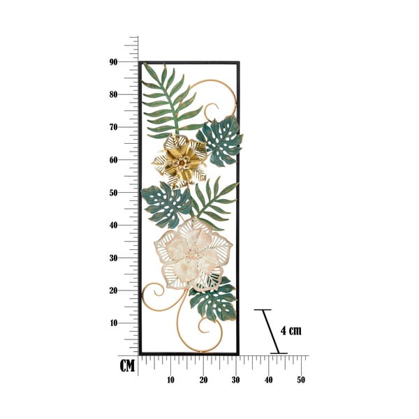 Метална висяща декорация с цветен десен Mauro Ferretti -A-, 31 x 90 cm Campur - Mauro Ferretti-image-2