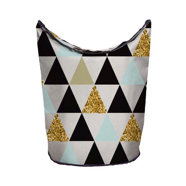 Koš na prádlo Butter Kings Gold Triangles-image-1