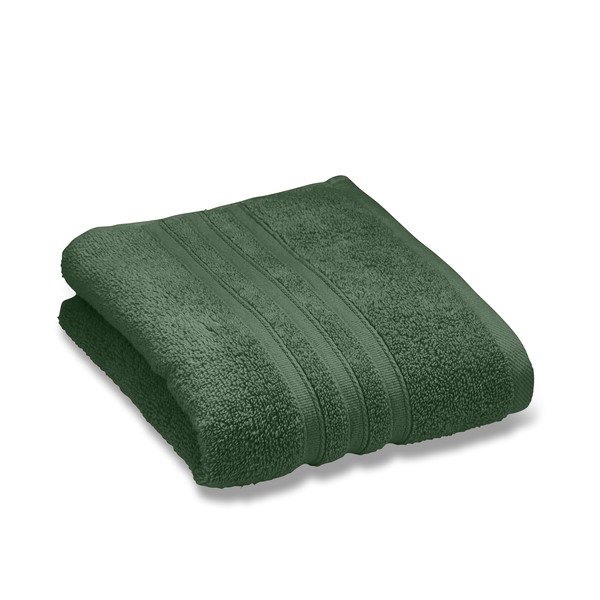 Тъмнозелени памучни хавлиени кърпи в комплект от 2 бр. от тери 90x140 cm Zero Twist – Catherine Lansfield