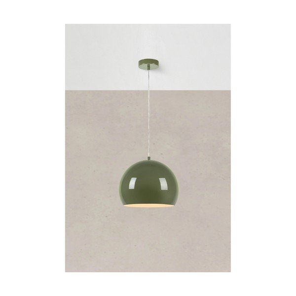 Зелено висящо осветително тяло с метален абажур ø 28 cm Pop – Markslöjd-image-1
