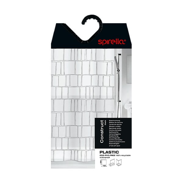 Завеса за душ 180x200 cm Construct – Spirella-image-4