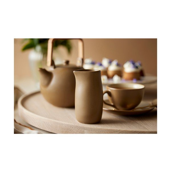 Бежова десертна чиния от керамика ø 22 cm - Bitz-image-1