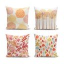 Комплект от 4 калъфки за възглавници Есенен дизайн, 45 x 45 cm - Minimalist Cushion Covers