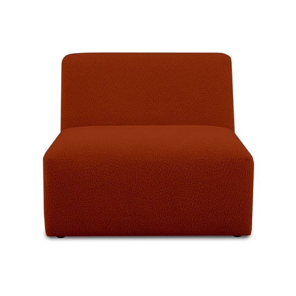 Модулен диван от букле в тухлен цвят (среден модул) Roxy – Scandic